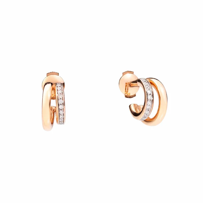 Iconica Diamond Double Hoop Earrings