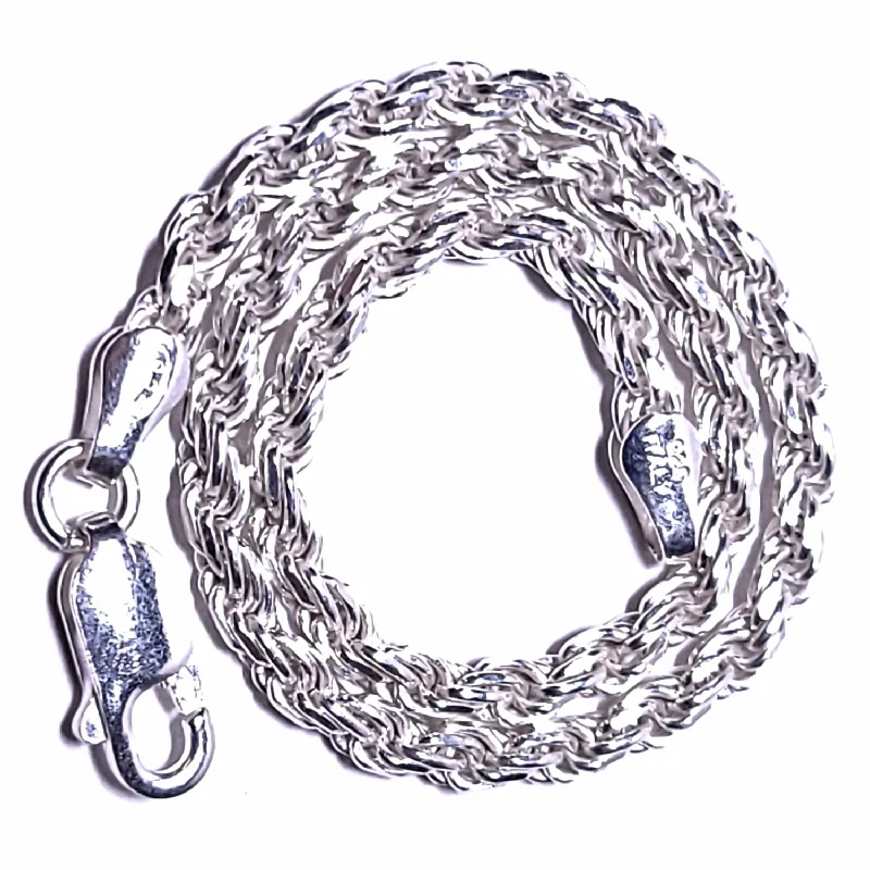 2.5mm Italian Triple Rope Chain Bracelet 925 Sterling Silver