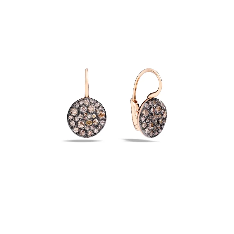 Sabbia Earrings with Brown Diamonds