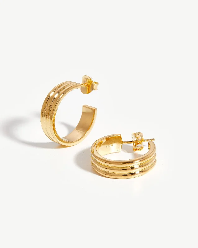 Ancien Hoop Earrings | 18ct Gold Vermeil