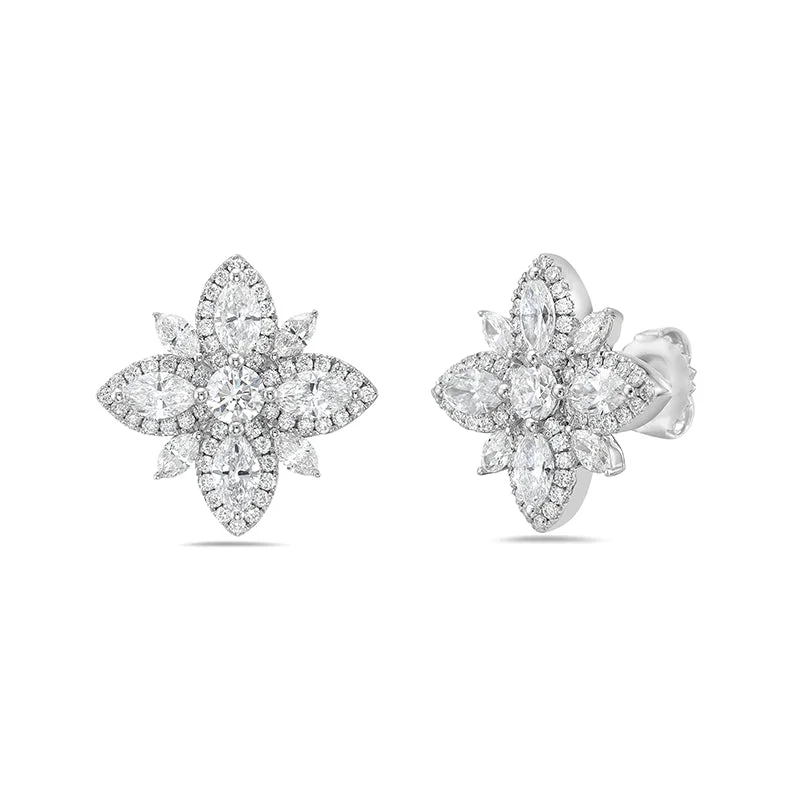 Precious Pastel Diamond Earrings