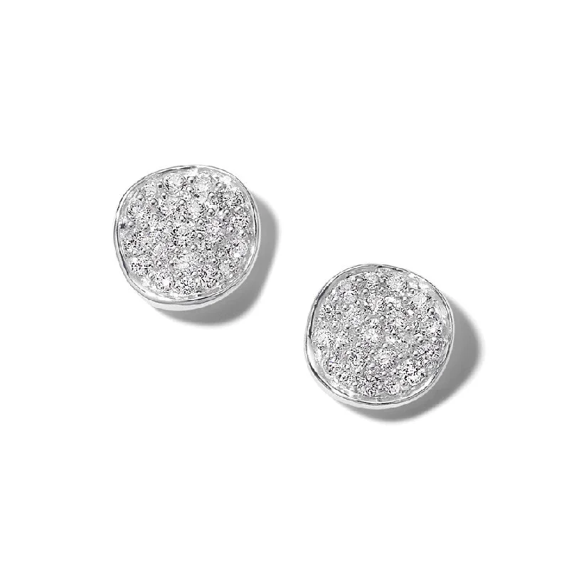 Diamond Mini Flower Stud Earrings