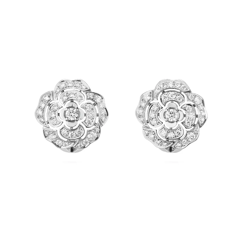 Bouton De Camélia Earrings