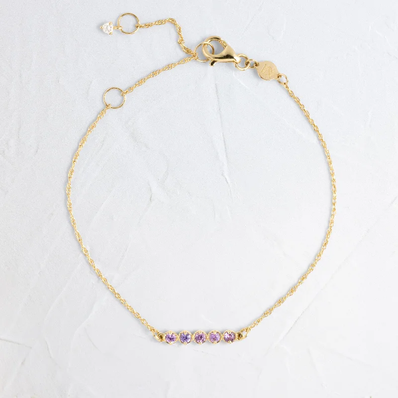 Prelude Bracelet, Purple Sapphire