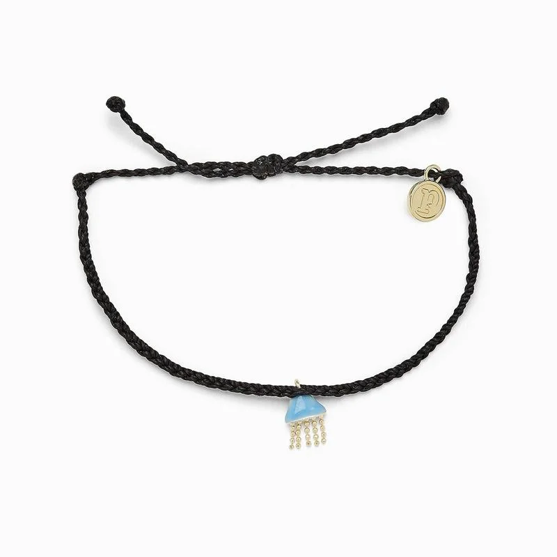 Pura Vida Jellyfish Charm Bracelet in Black