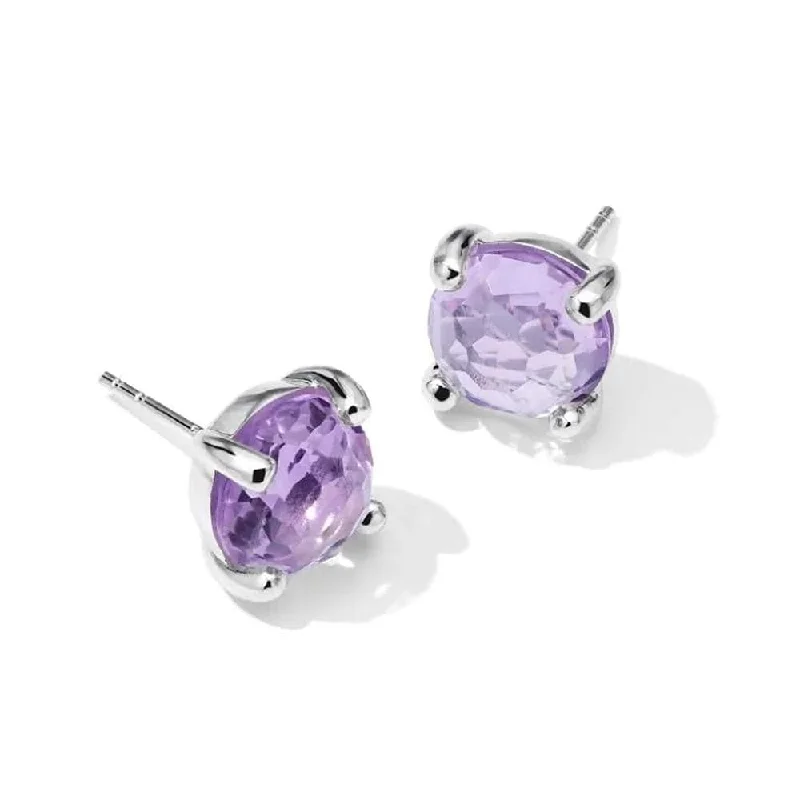 Amethyst Rock Candy Mini Stud Earrings