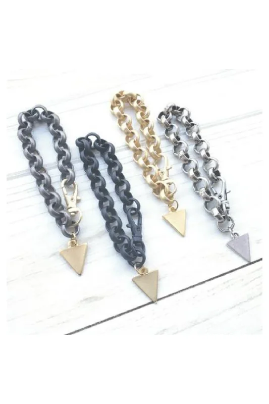 ROLO BRACELET | TRIANGLE CHARM