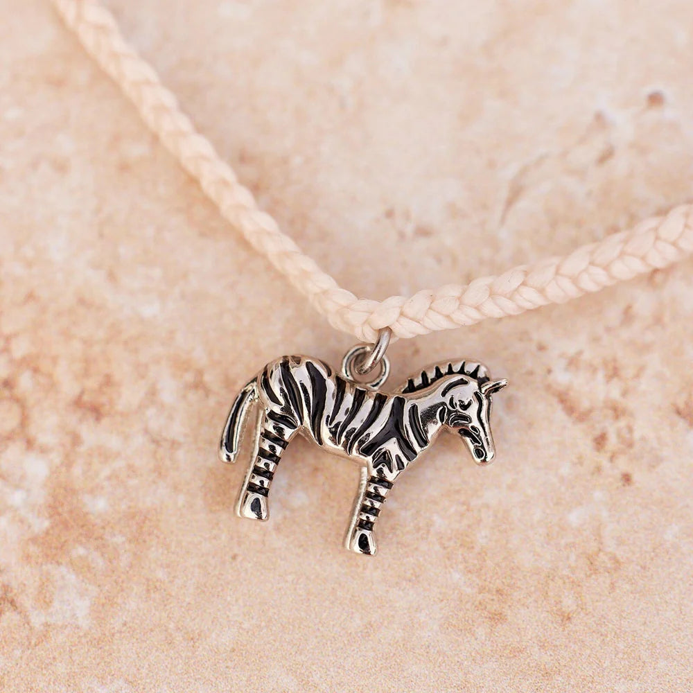 Pura Vida Zebra Charm Bracelet - Vanilla