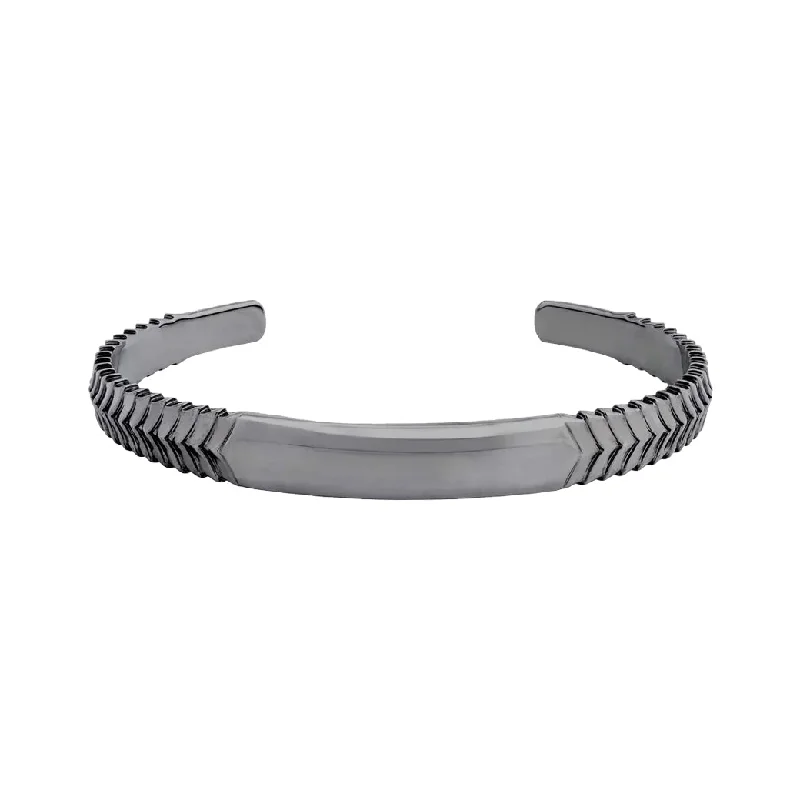 Herringbone Torque Cuff Bracelet