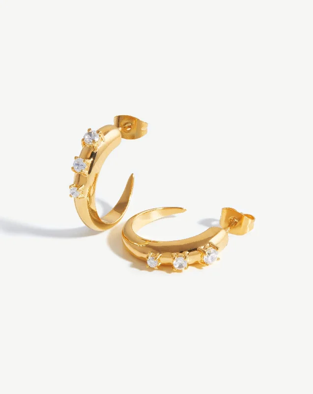 Small Claw Hoop Earrings