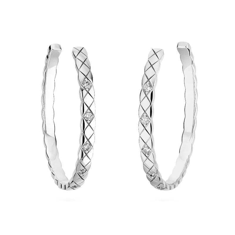 Coco Crush Hoop Earrings with Diamonds