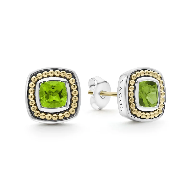 Peridot Stud Earrings