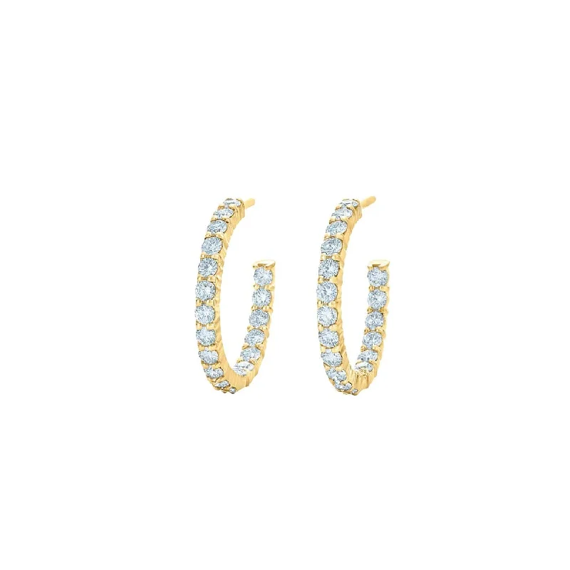 Diamond Hoop Earrings