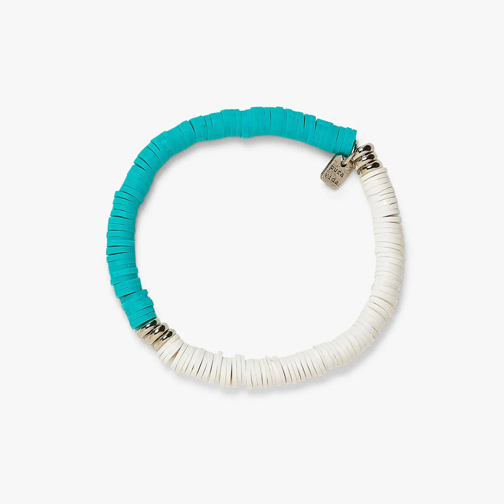 Pura Vida Darling Stretch Bracelet - Silver