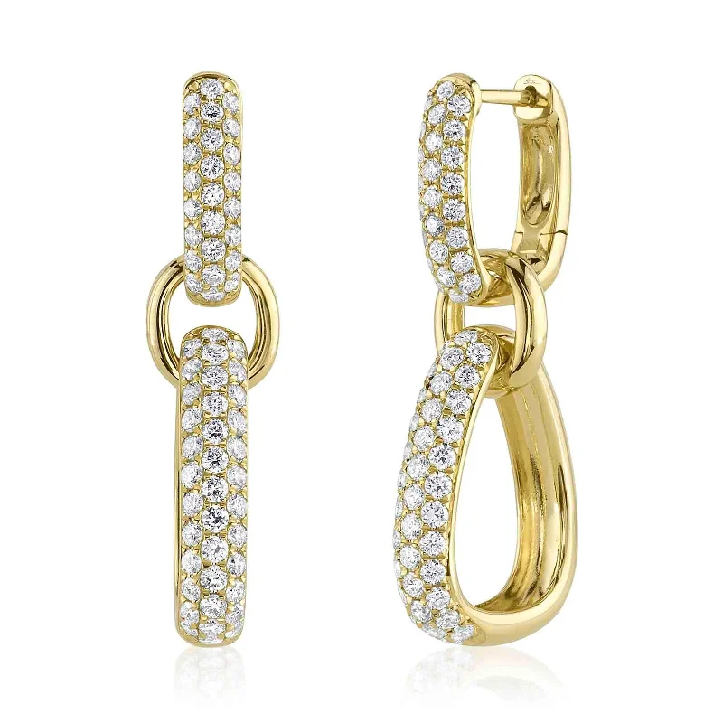 Diamond Dangle Earrings