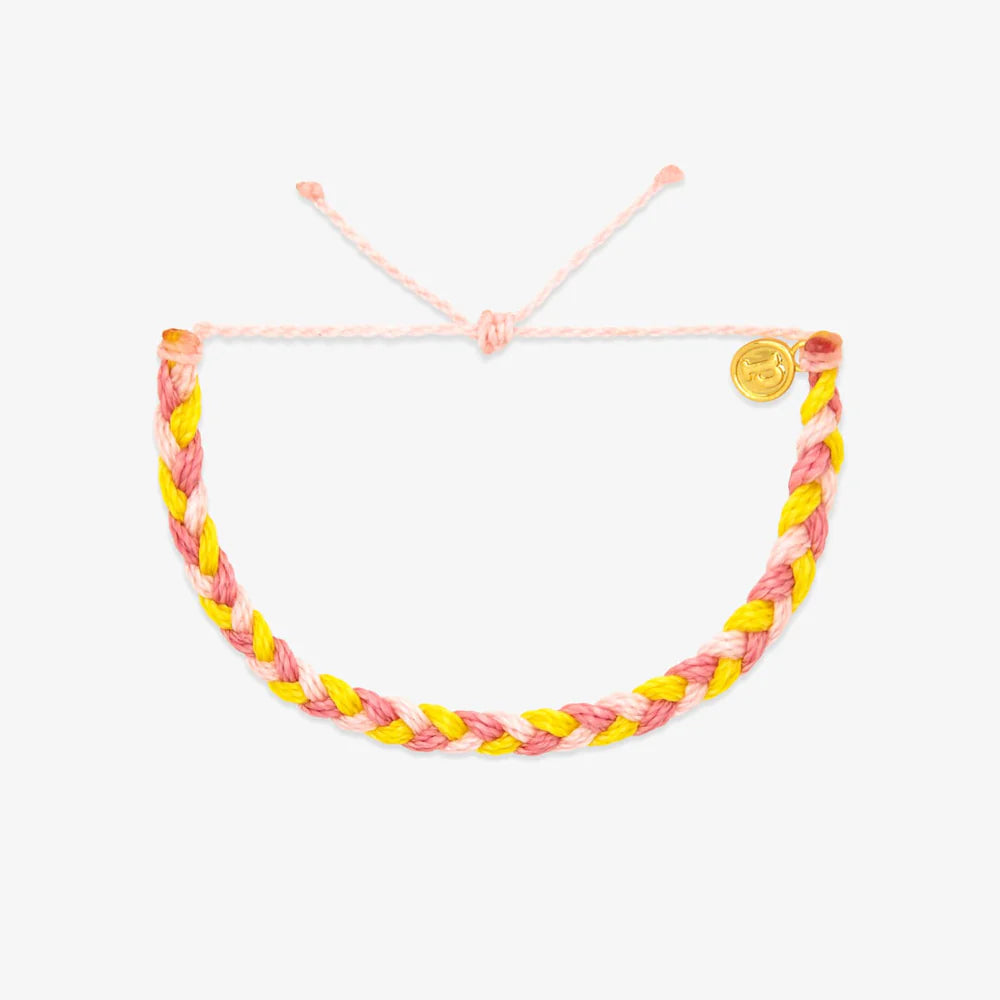 Pura Vida Multi Mini Braided Bracelet - Blushing Lemonade