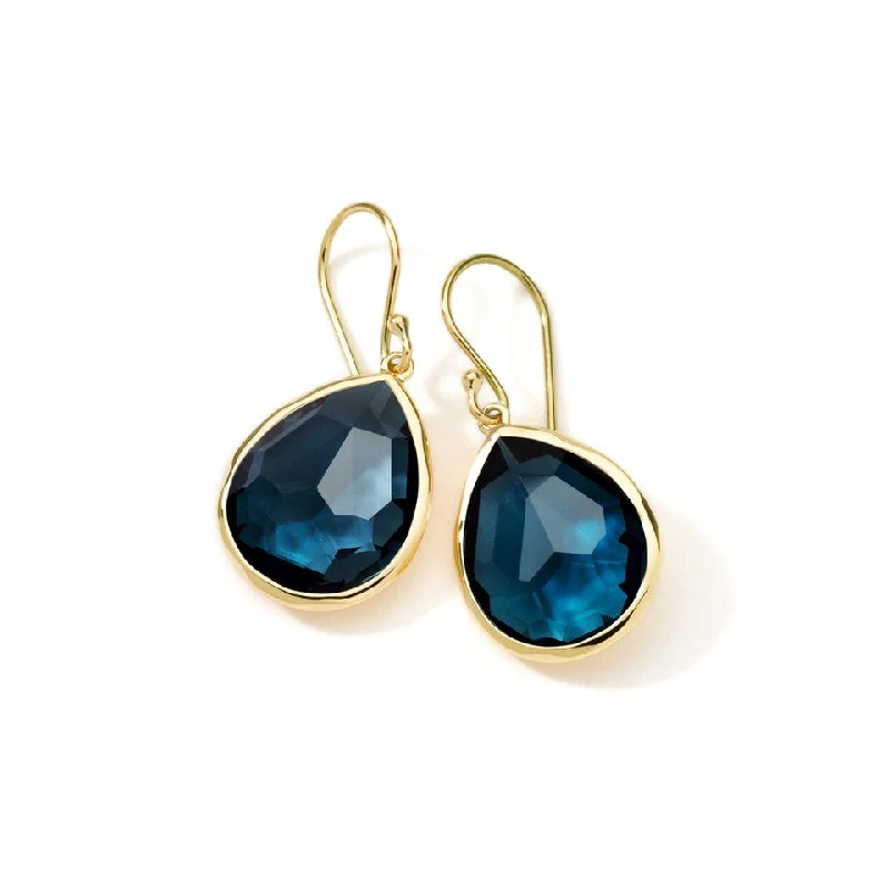 London Blue Topaz Rock Candy Medium Teardrop Earrings