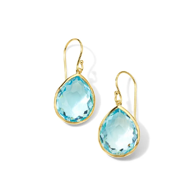 Blue Topaz Rock Candy Medium Teardrop Earrings