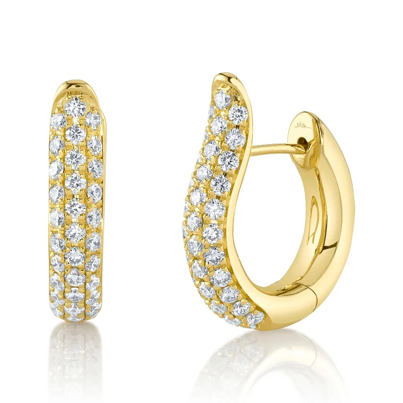 Diamond Hoop Earrings