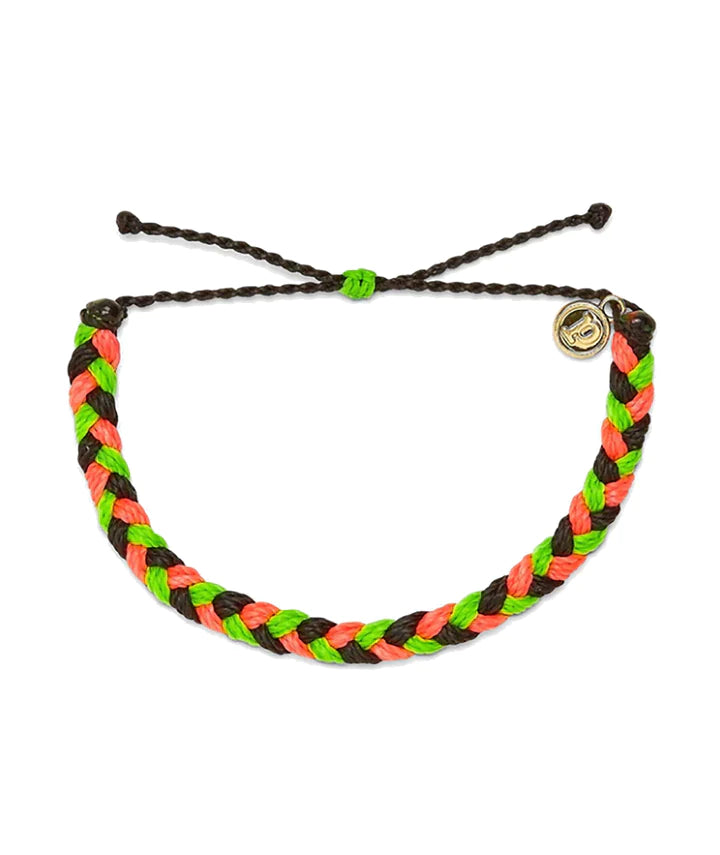 Pura Vida Braided Bracelet - Watermelon