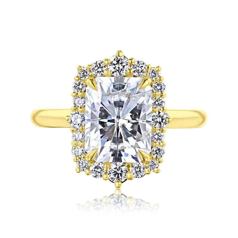 Annello by Kobelli 14k Gold Raina Engagement Ring (GH/VS, DEF/VS)