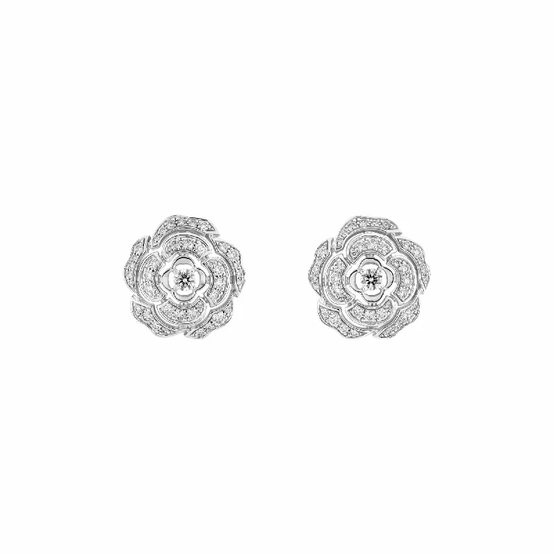 Bouton de Camélia Earrings