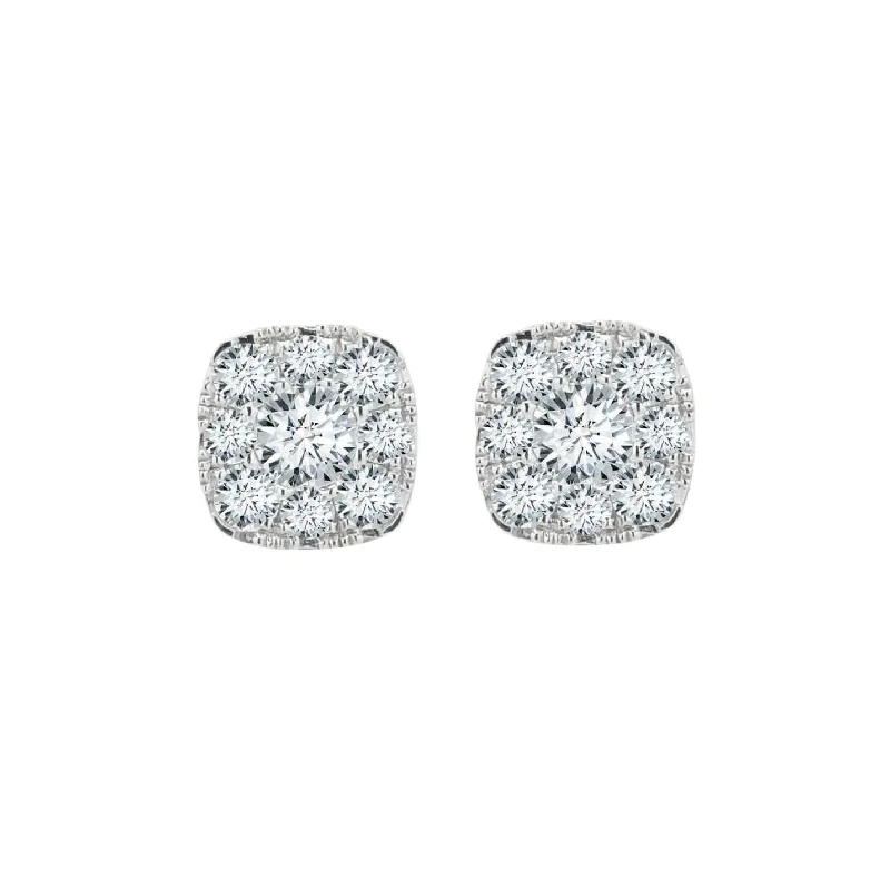 Diamond Halo Eternal Earrings