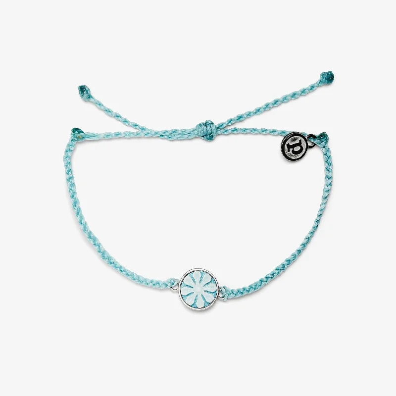 Pura Vida Cameo Charm Bracelet - Silver - Ice Blue